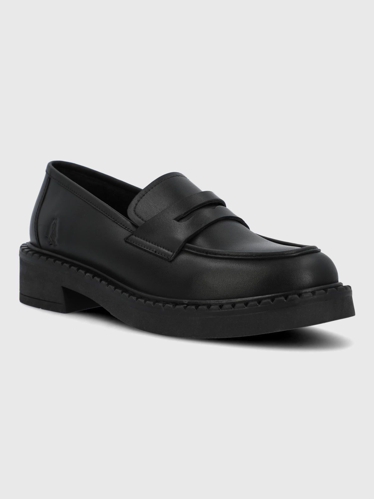 Mocasin Escolar Cuero Niña Mandy Negro-0