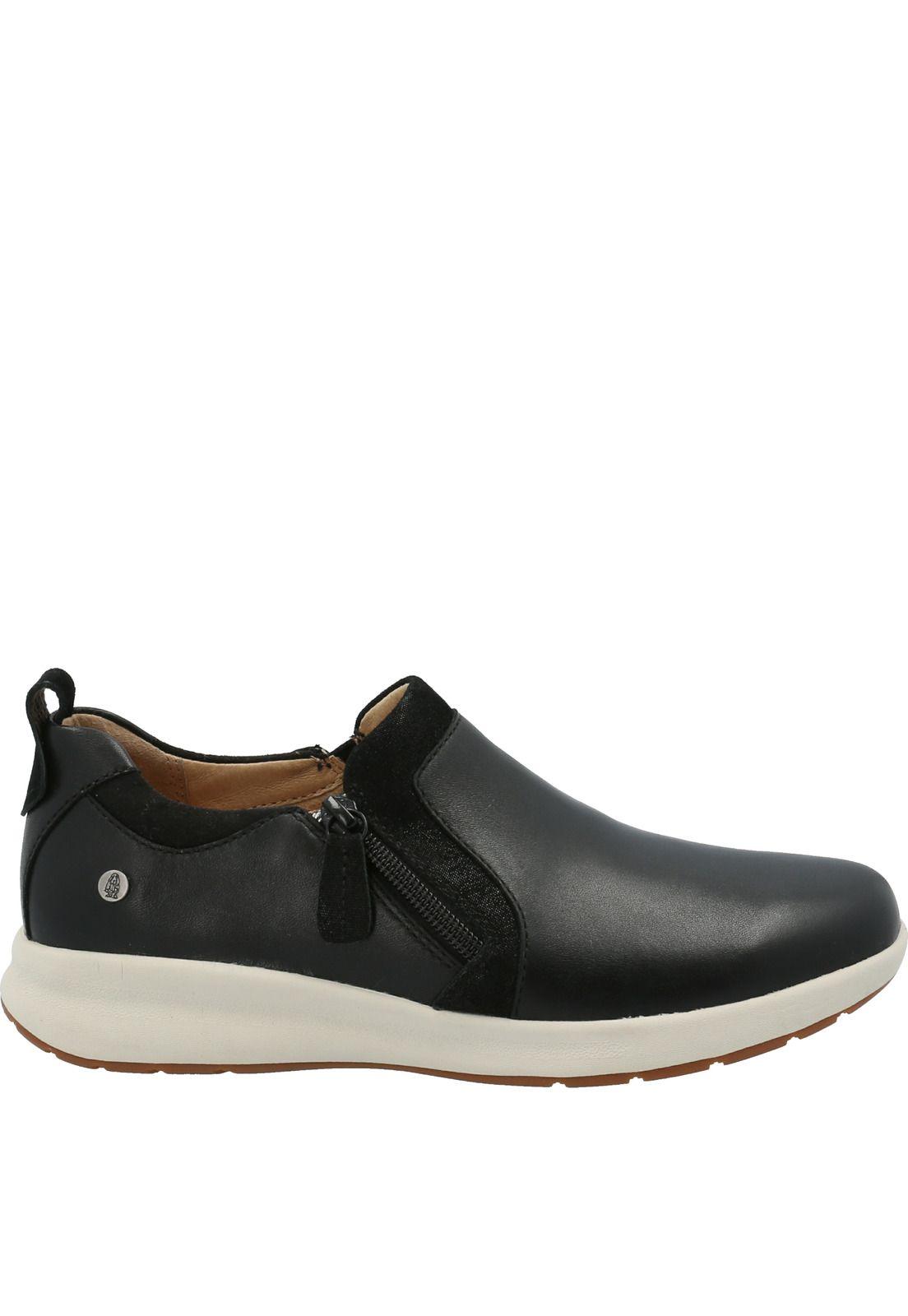 Zapatilla Cuero Mujer Spinal Slip On Negro-1