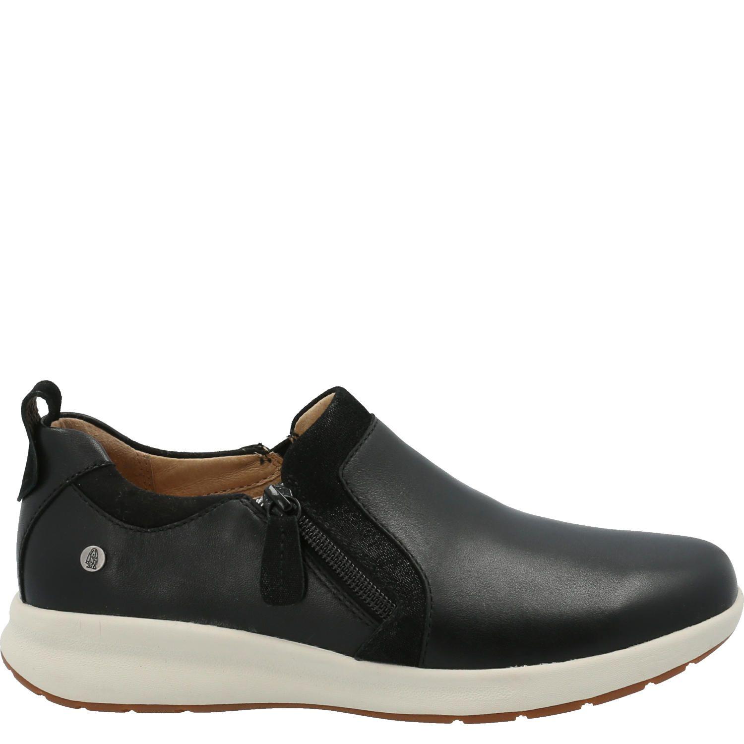 Zapatilla Cuero Mujer Spinal Slip On Negro-1