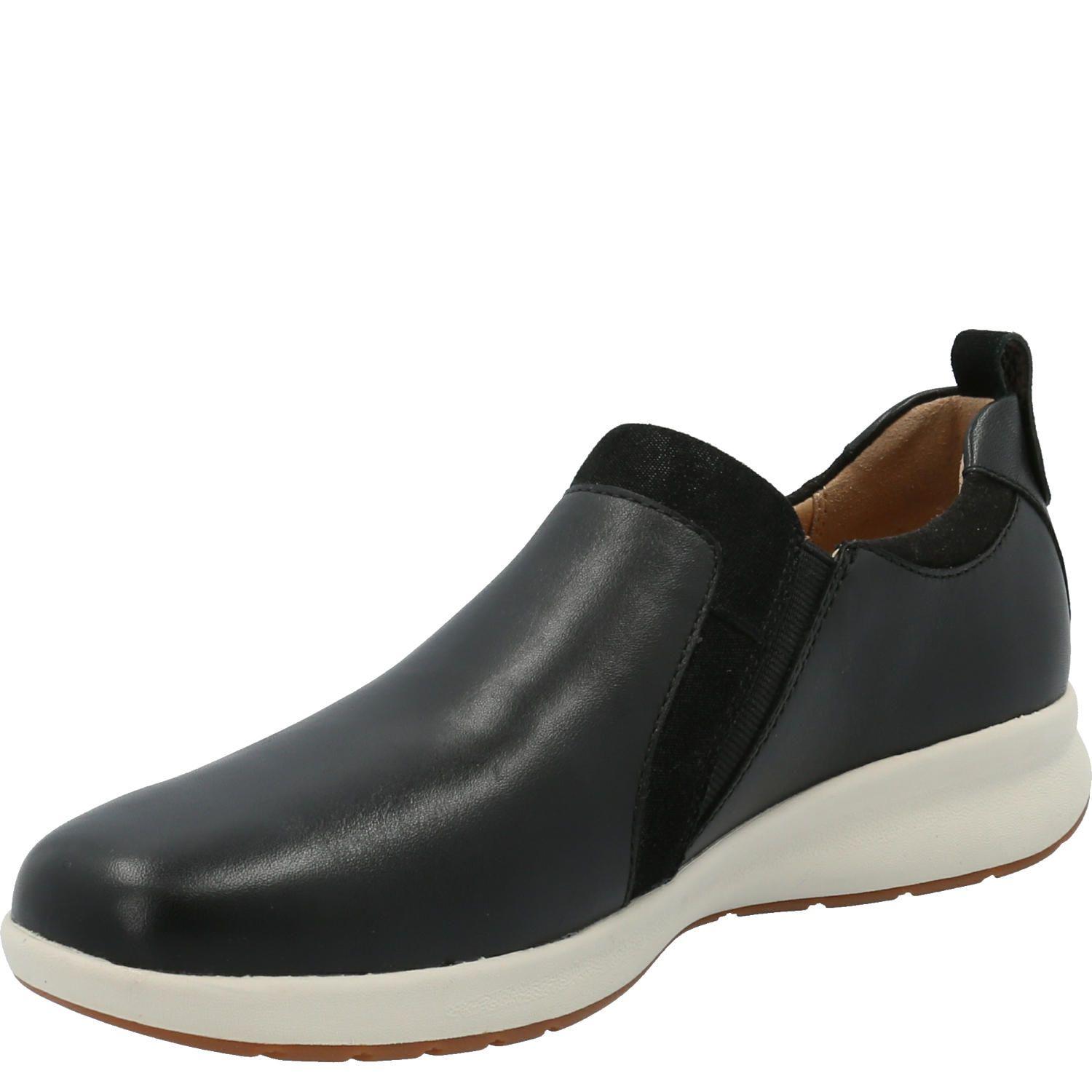 Zapatilla Cuero Mujer Spinal Slip On Negro-3