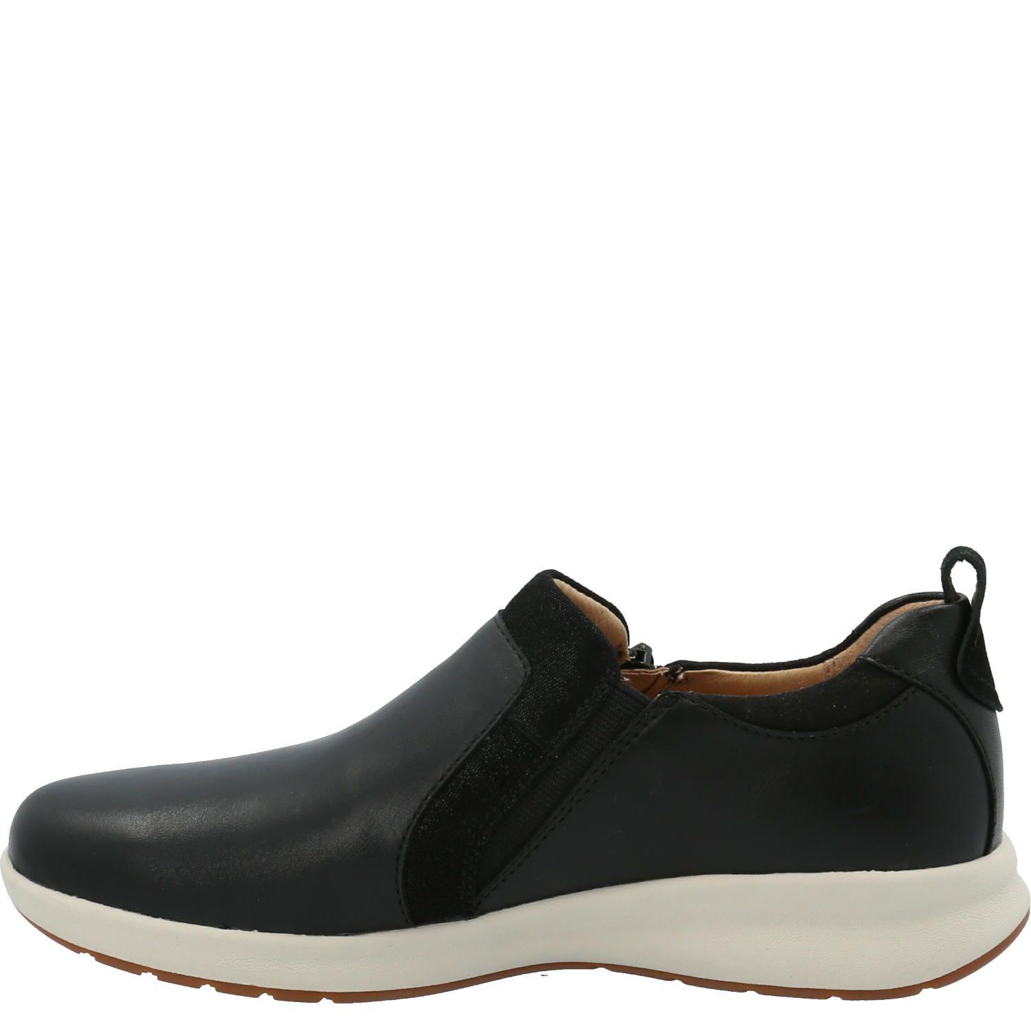 Zapatilla Cuero Mujer Spinal Slip On Negro-4