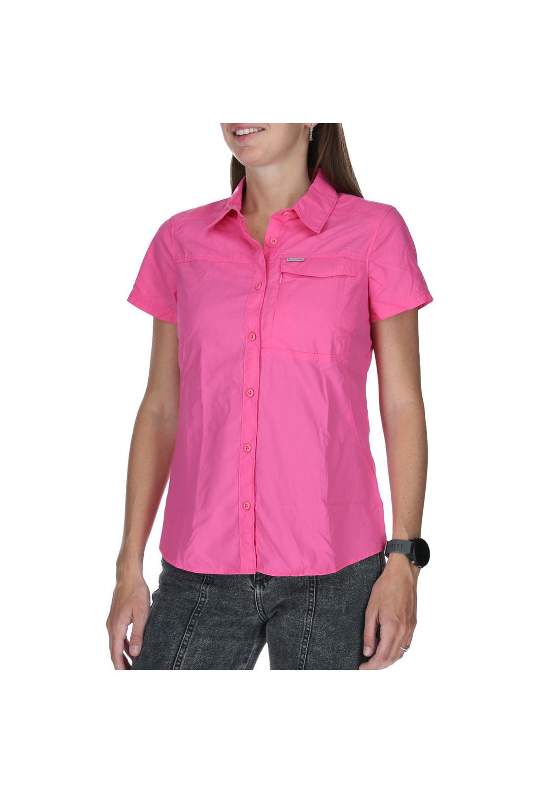 Blusa Manga Corta Mujer Silver Ridge 2.0 Rosa-0