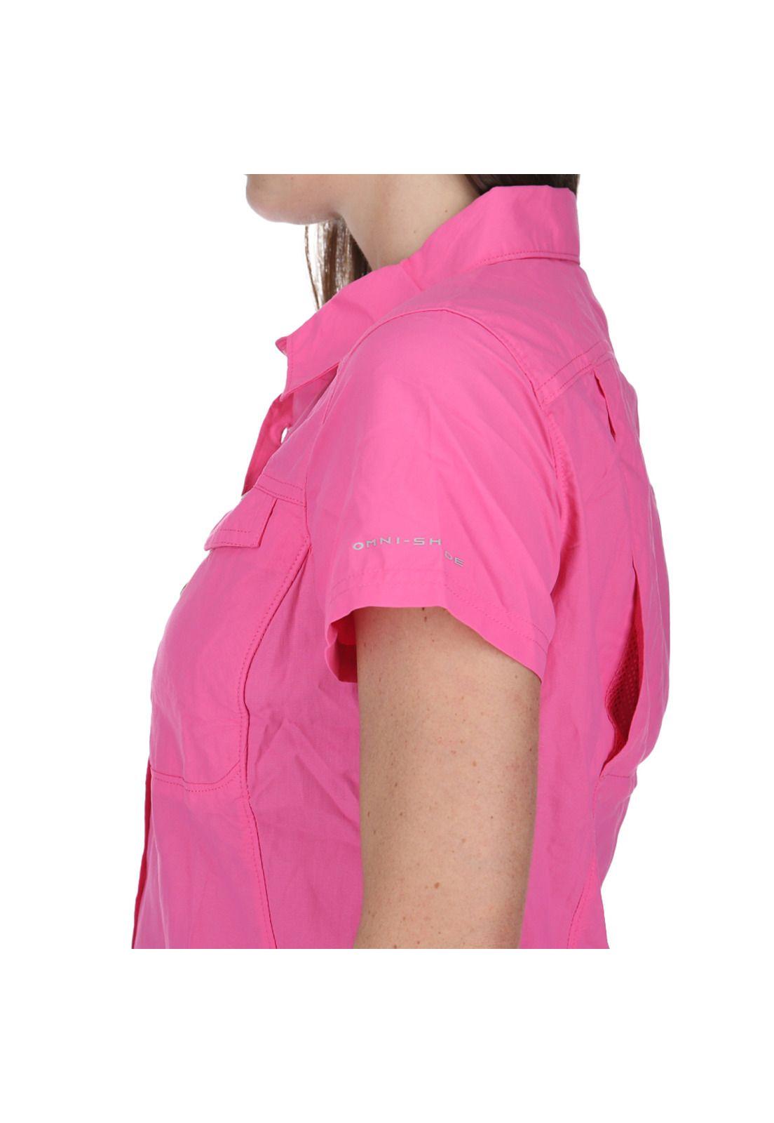 Blusa Manga Corta Mujer Silver Ridge 2.0 Rosa-7