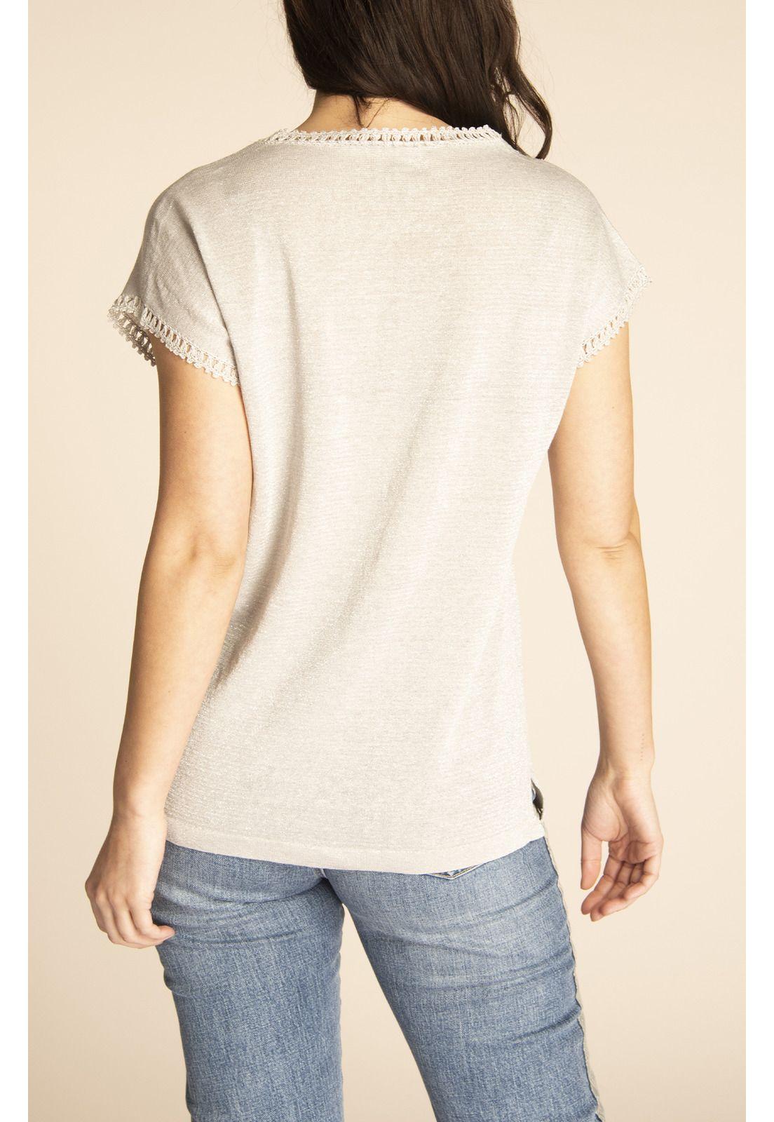 Polera Lino Orgánico Mujer Viena Gris-5