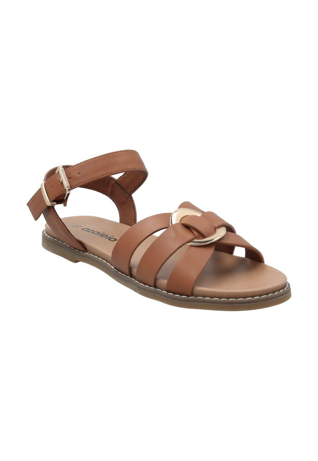 Sandalia Mujer Yona Cognac-0