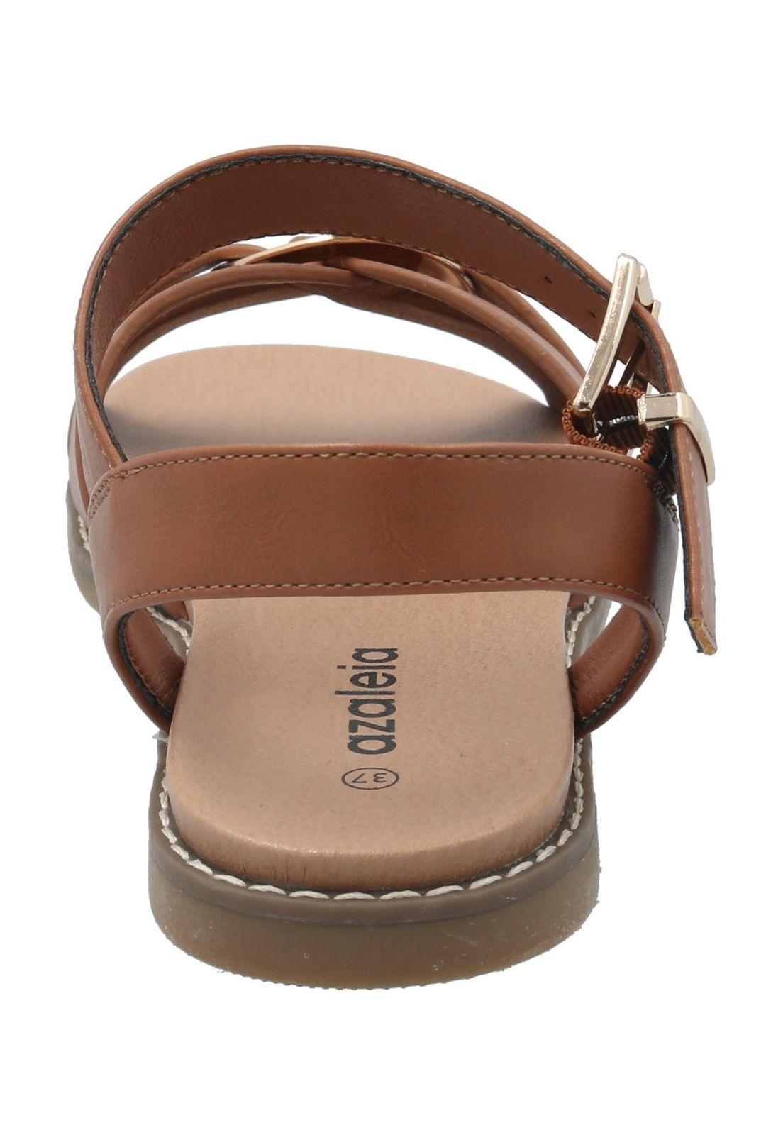 Sandalia Mujer Yona Cognac-6