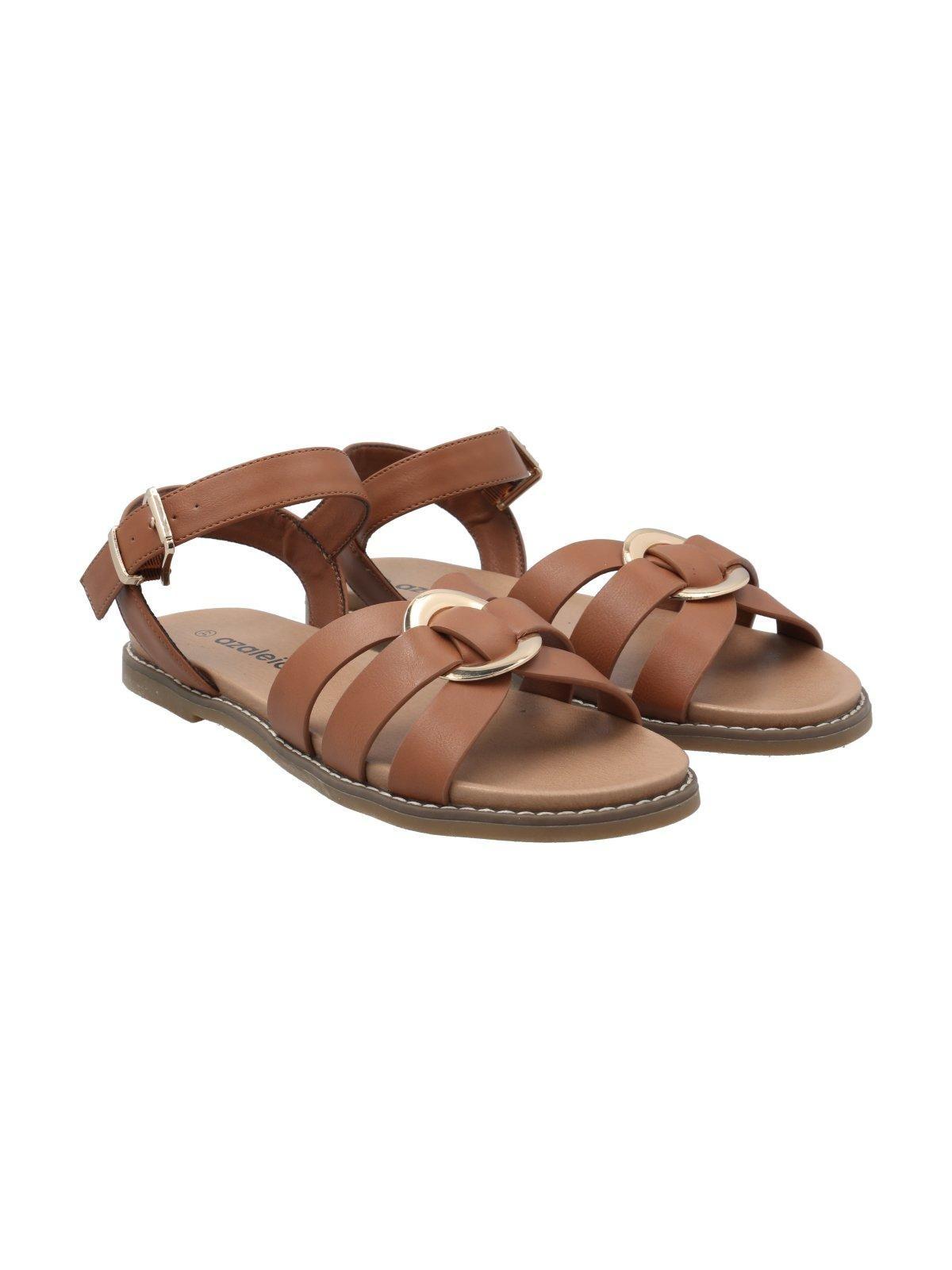 Sandalia Mujer Yona Cognac-8