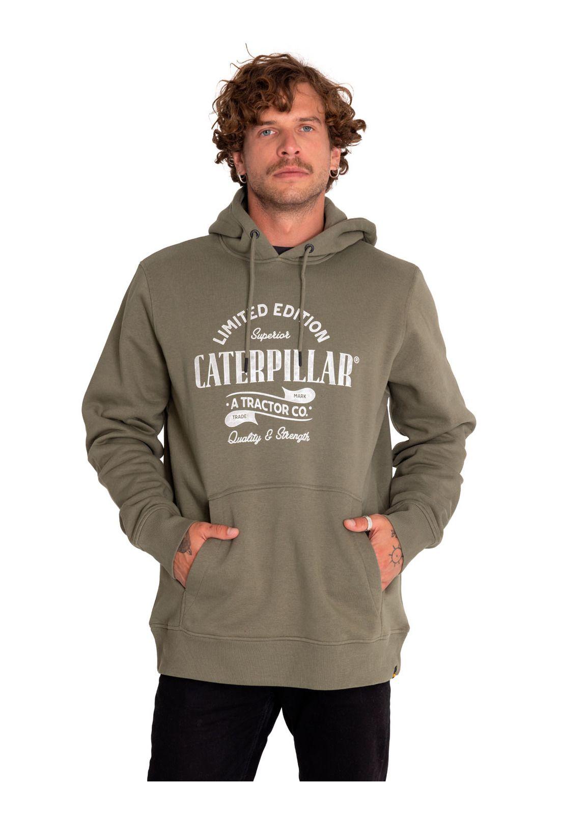 Poleron Casual Hombre Graphic Pullover Hoodie Verde-3