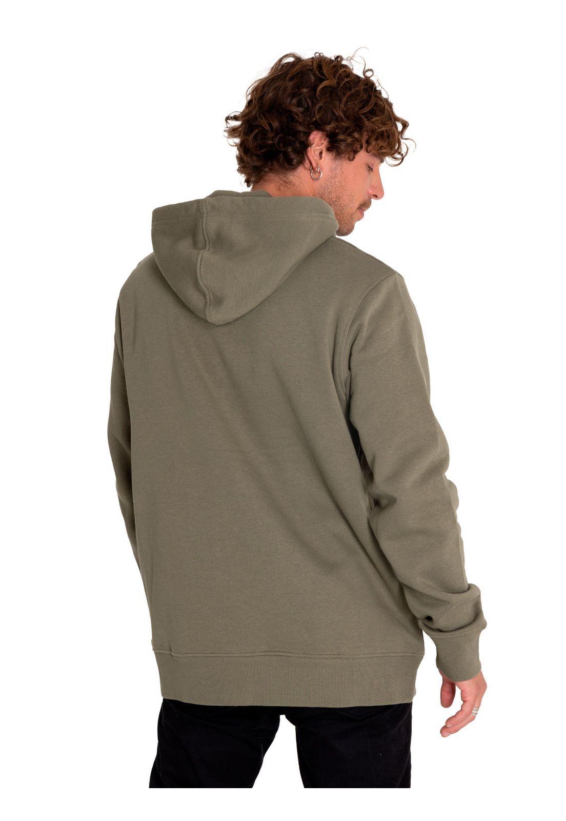 Poleron Casual Hombre Graphic Pullover Hoodie Verde-4