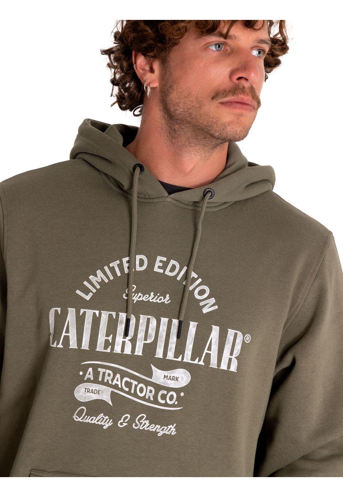Poleron Casual Hombre Graphic Pullover Hoodie Verde-5