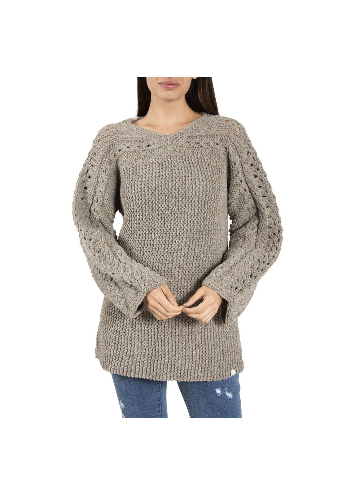 Chaleco Lana Tiortola Gris Mujer Rockford-0