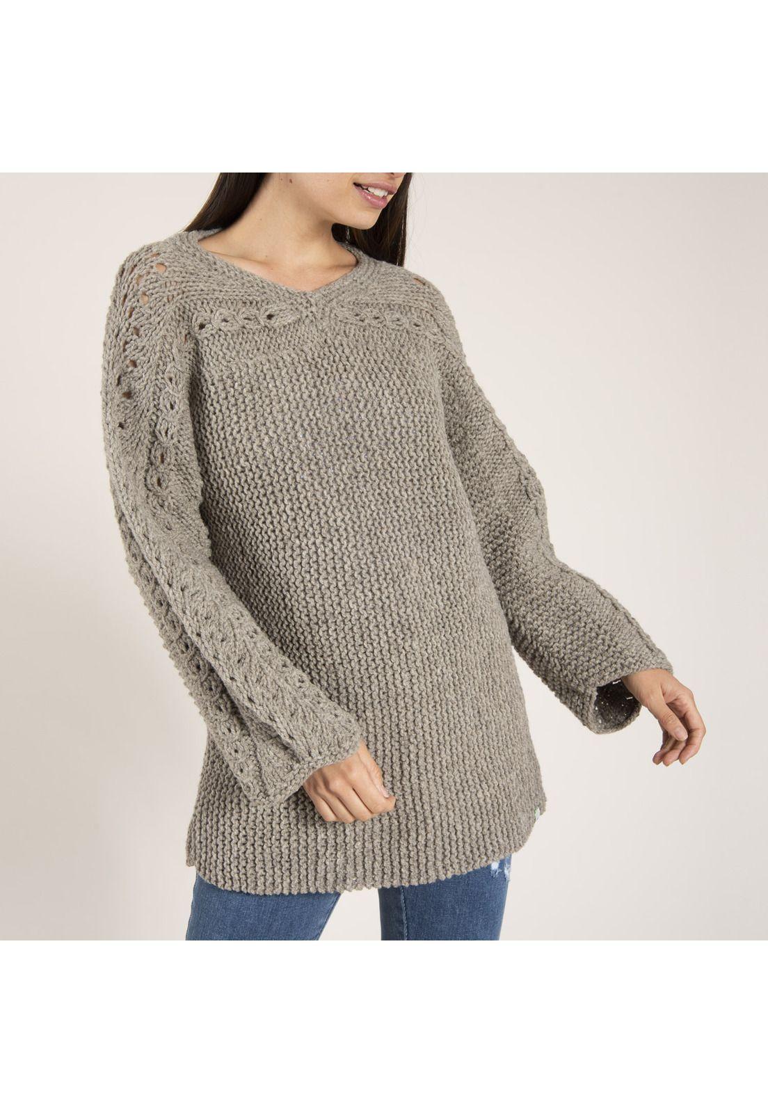 Chaleco Lana Tiortola Gris Mujer Rockford-1