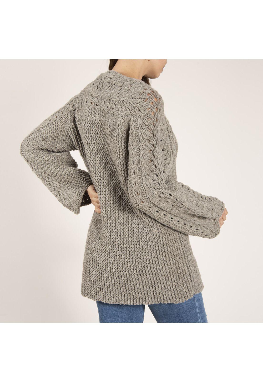 Chaleco Lana Tiortola Gris Mujer Rockford-3