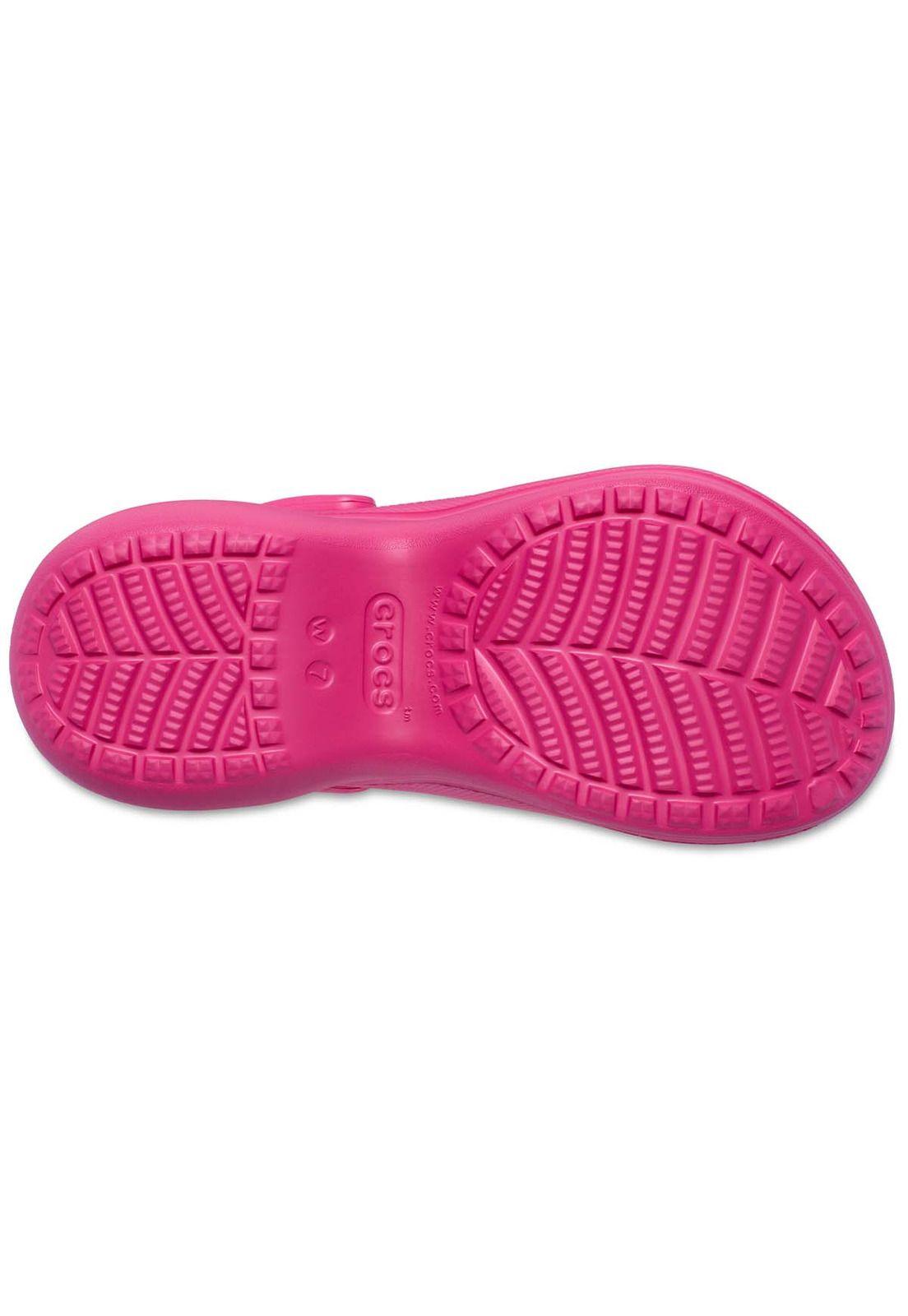 Zueco Crocs Mujer Bae Clog Rosado-4