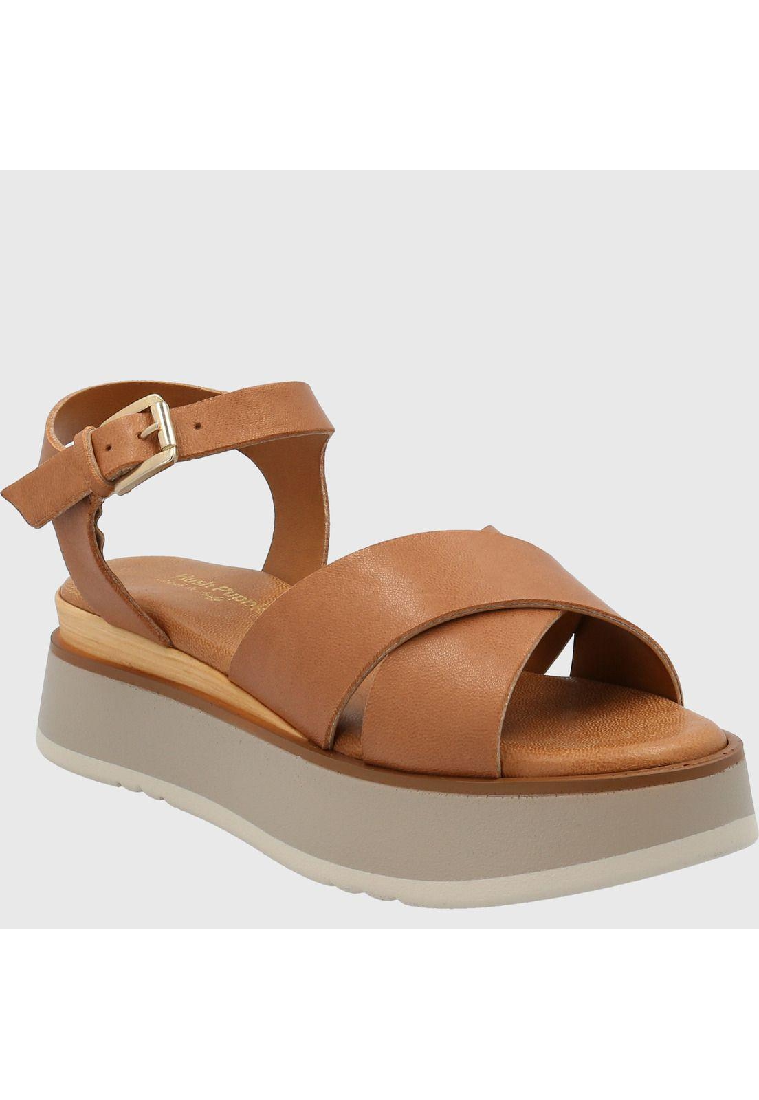 Sandalia Cuero Mujer Hera Café-0