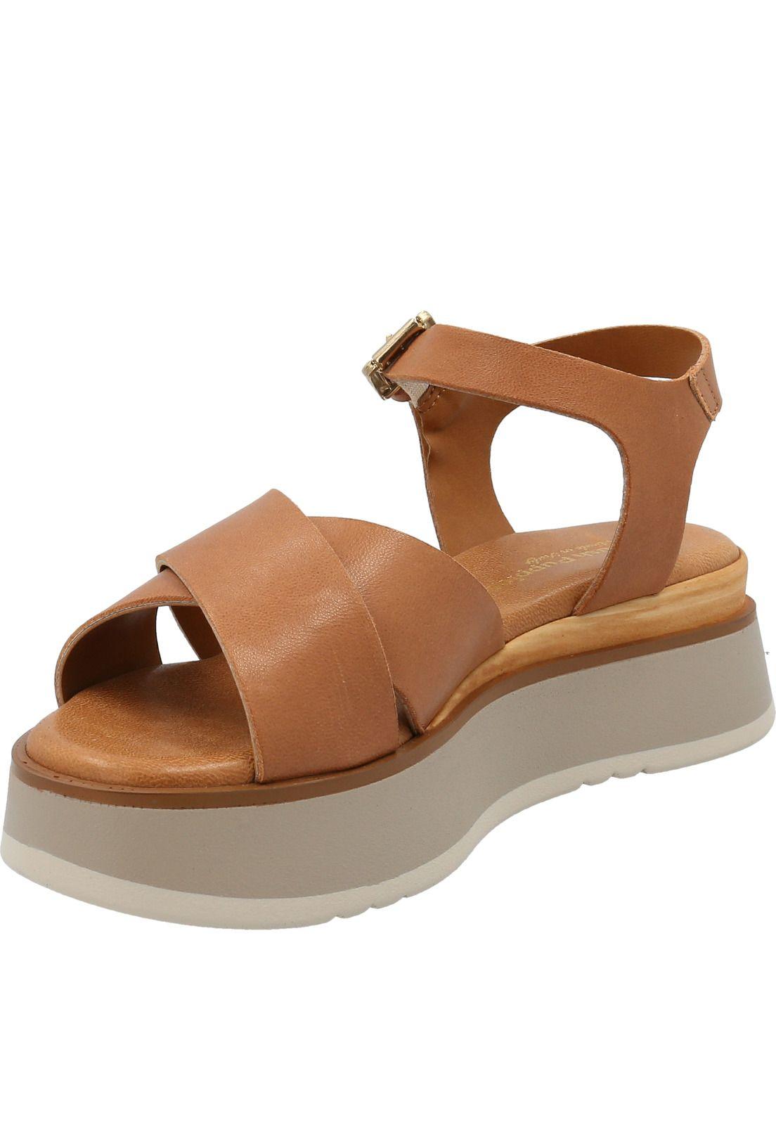 Sandalia Cuero Mujer Hera Café-3