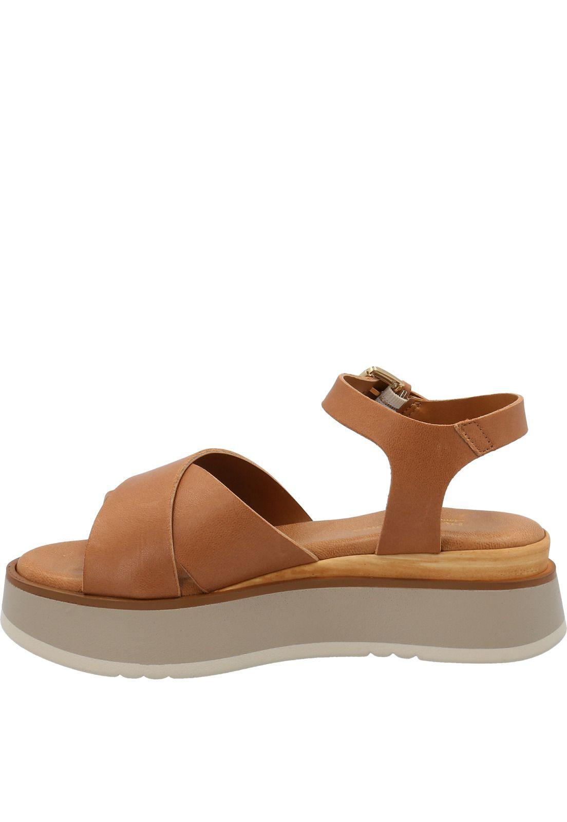 Sandalia Cuero Mujer Hera Café-4