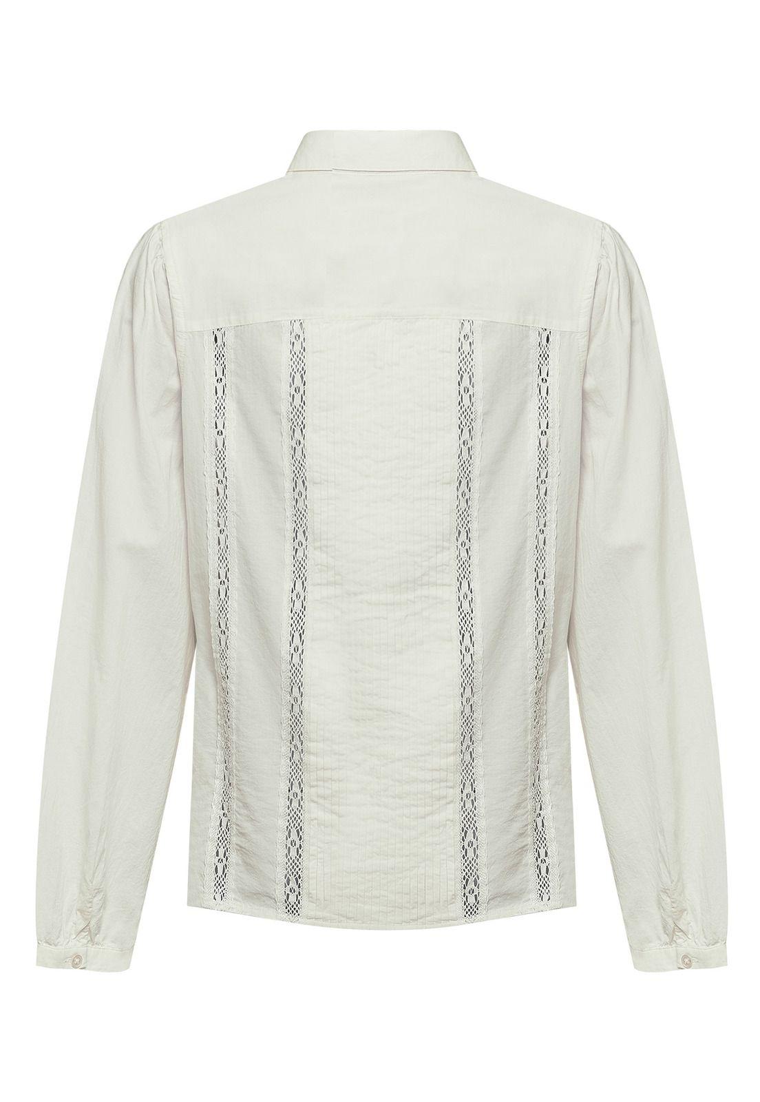 Blusa Algodón Orgánico Mujer Serpent Blanco -1