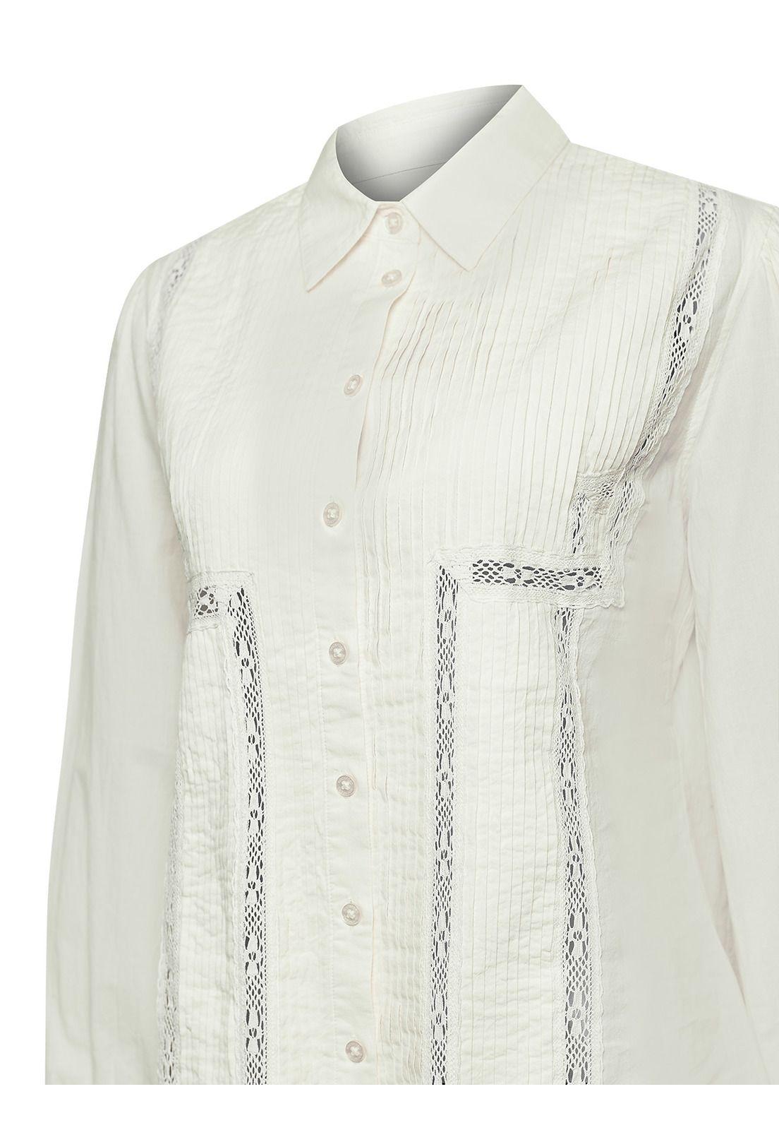Blusa Algodón Orgánico Mujer Serpent Blanco -3