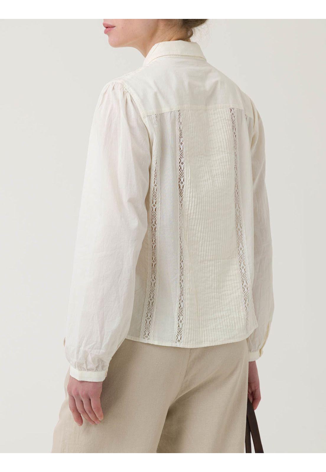 Blusa Algodón Orgánico Mujer Serpent Blanco -5