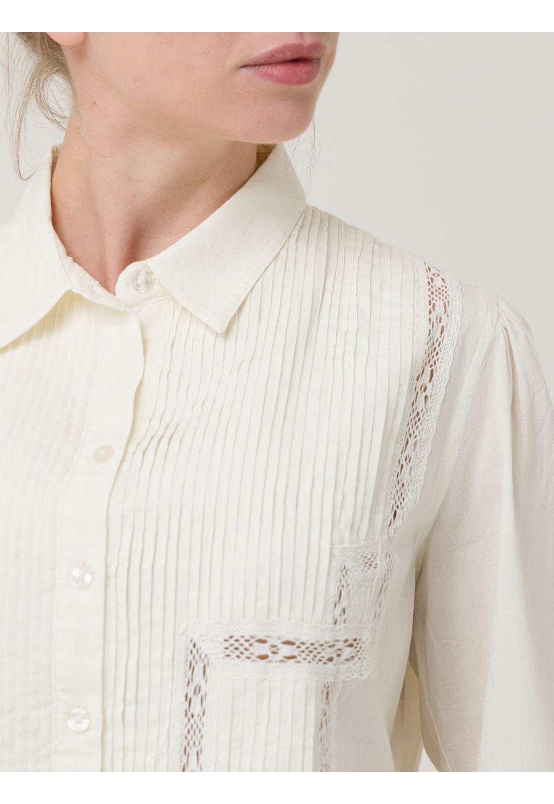 Blusa Algodón Orgánico Mujer Serpent Blanco -6