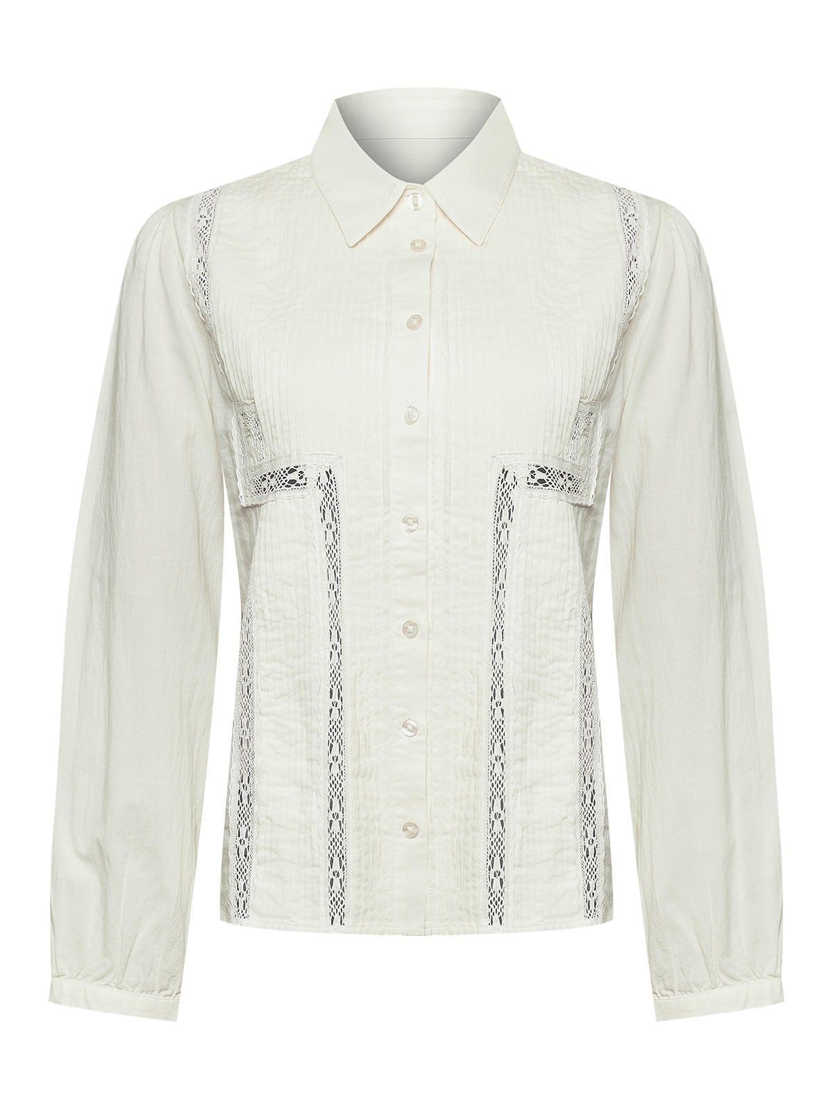 Blusa Algodón Orgánico Mujer Serpent Blanco -0