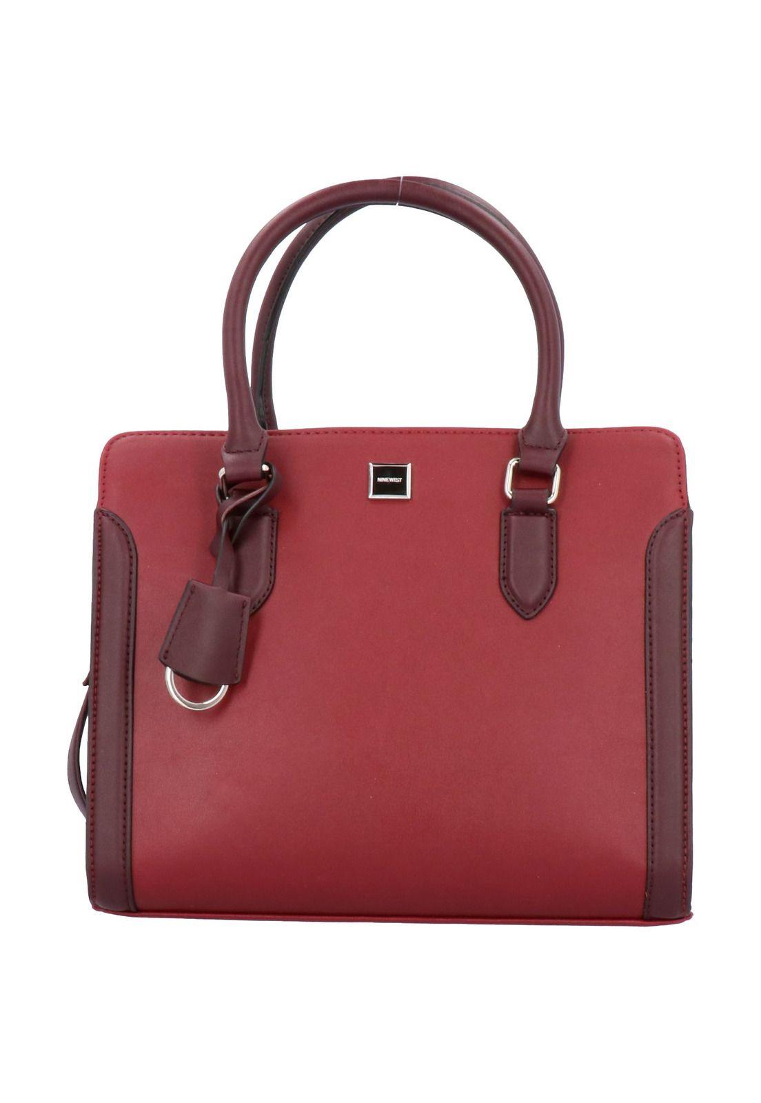 Cartera Coralia Satchel Burdeo-0