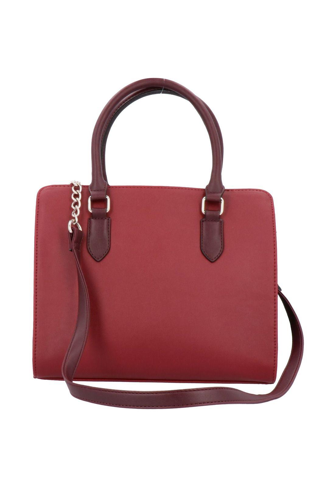 Cartera Coralia Satchel Burdeo-2