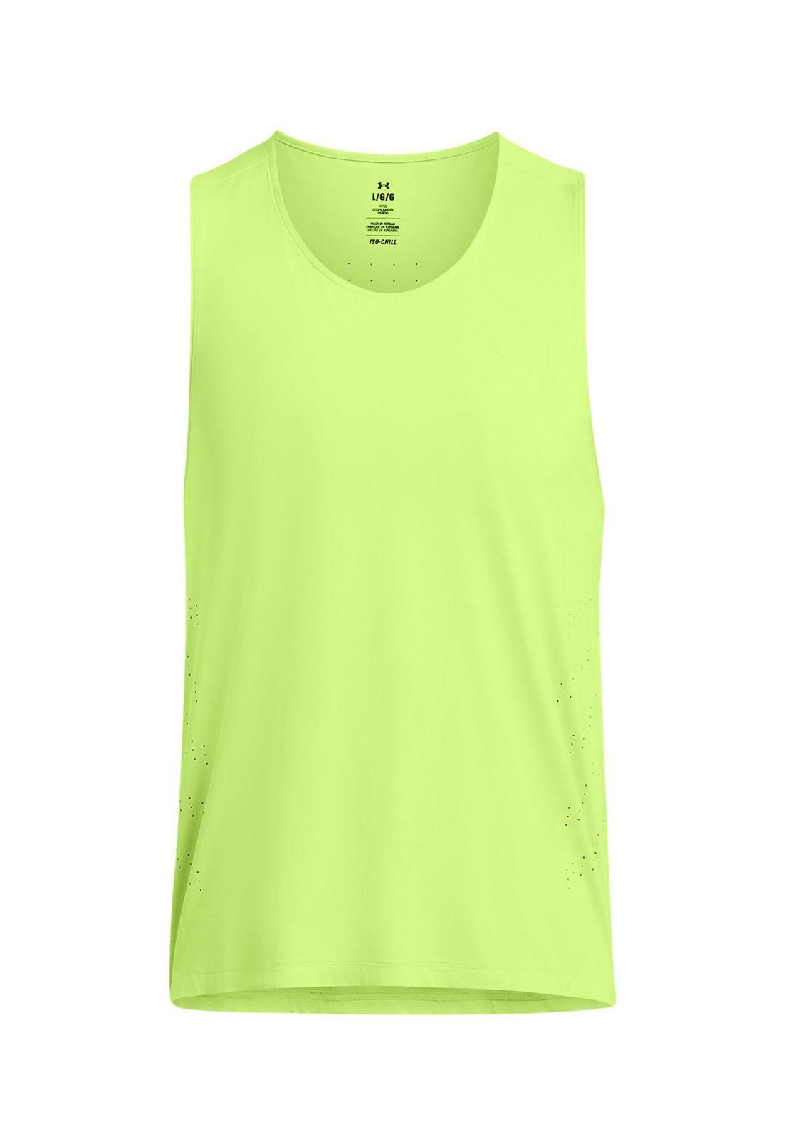 Polera sin manga Launch Elite hombre Verde-0