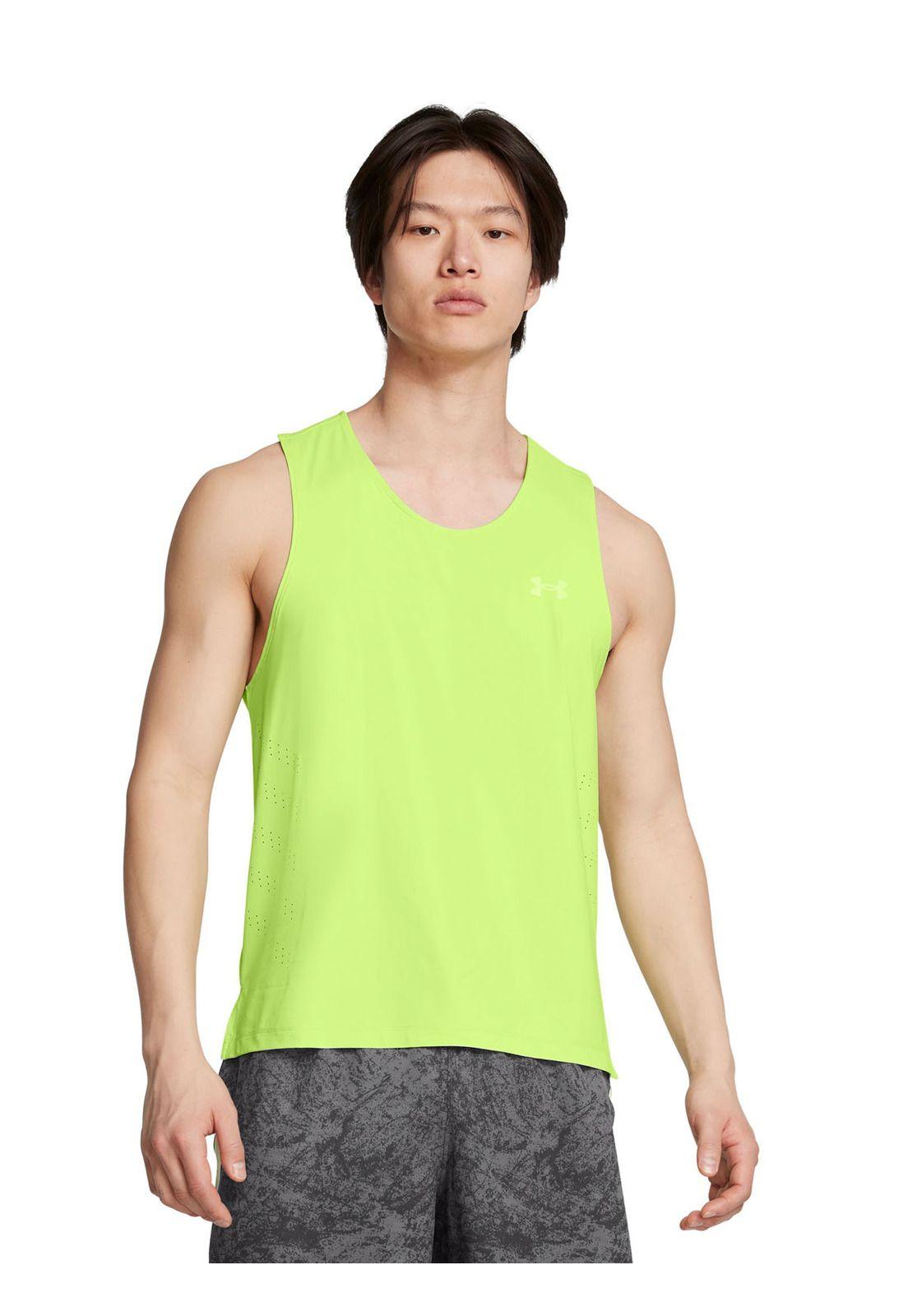 Polera sin manga Launch Elite hombre Verde-3