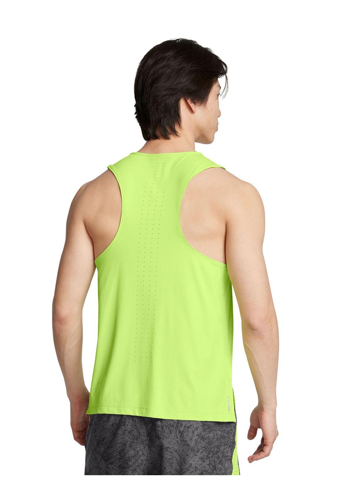 Polera sin manga Launch Elite hombre Verde-4