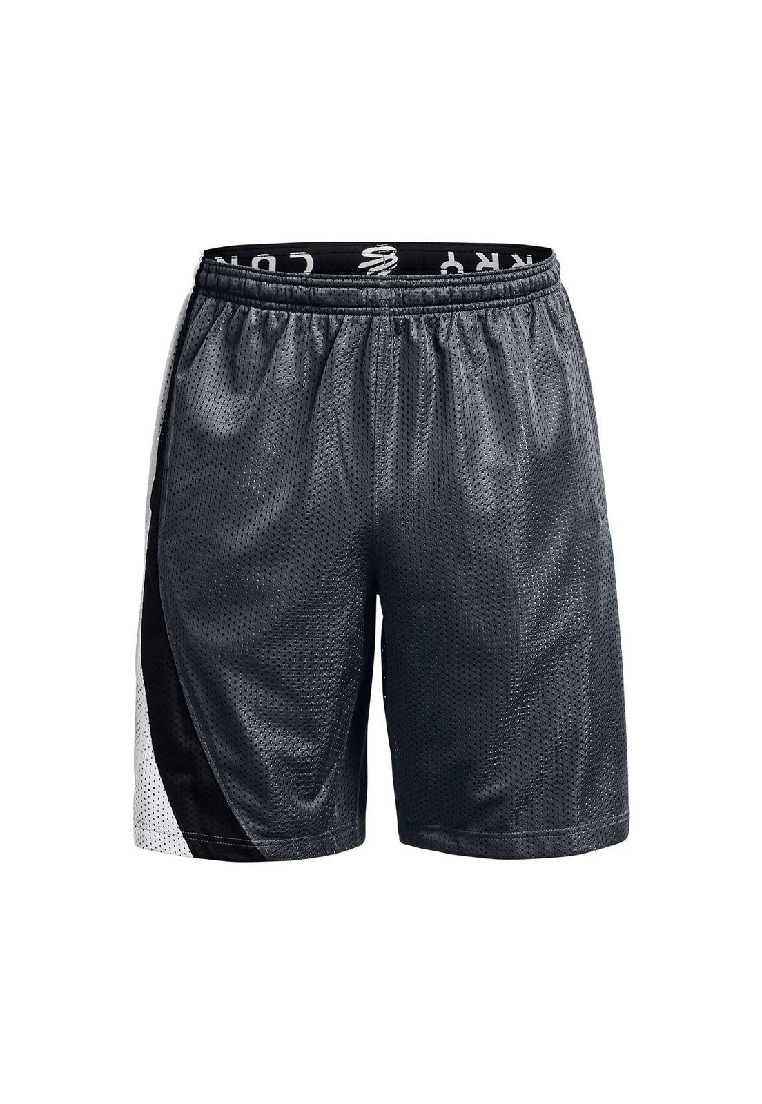 Short Baseball Curry Splash De 9" Gris Hombre-0