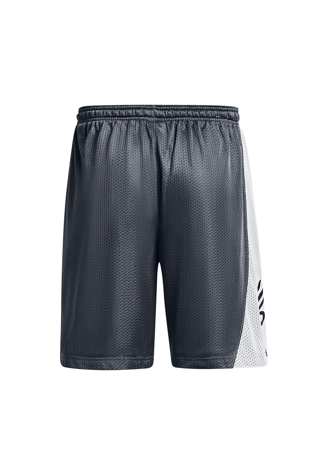 Short Baseball Curry Splash De 9" Gris Hombre-1