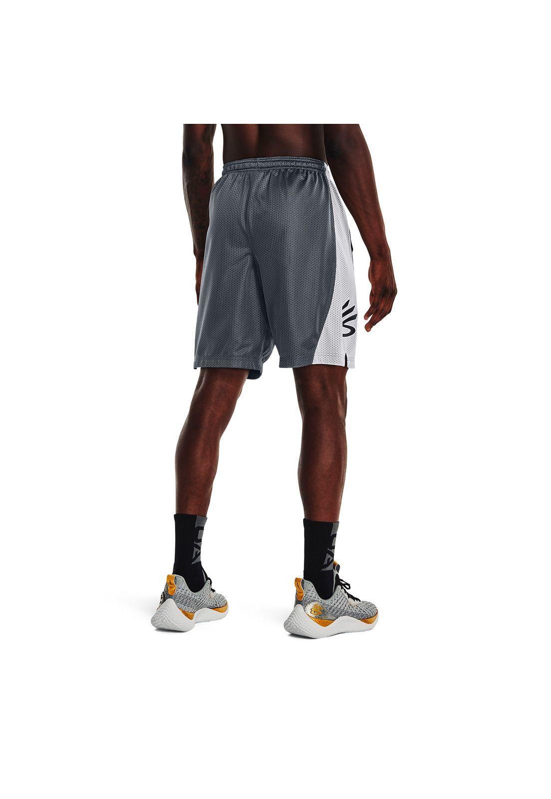 Short Baseball Curry Splash De 9" Gris Hombre-4