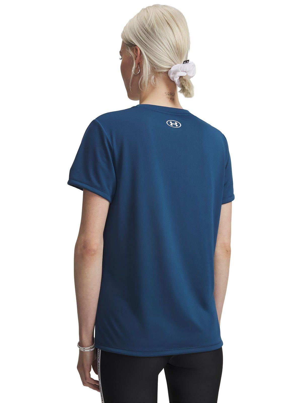 Polera M/C Mujer Tech Azul-1