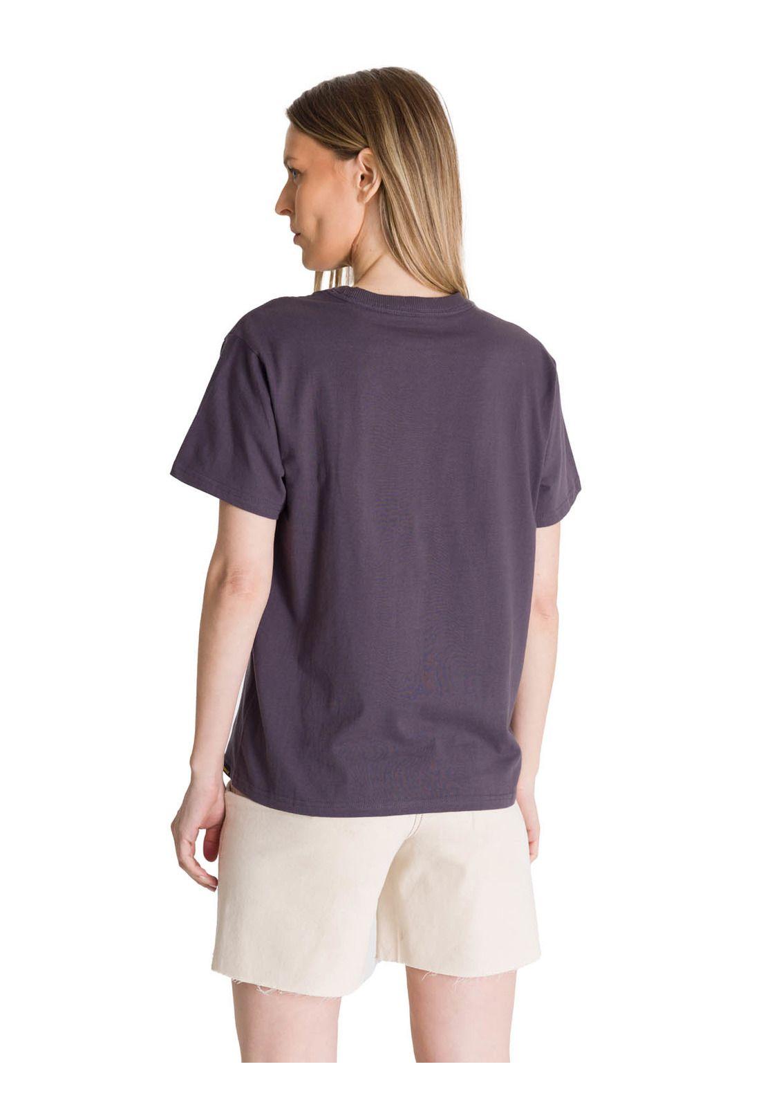Polera Manga Corta Mujer Diseño Gris Oscuro-3