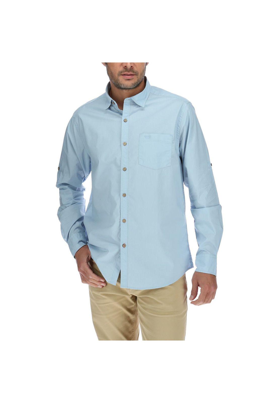 Camisa Hombre Galiton Celeste-0