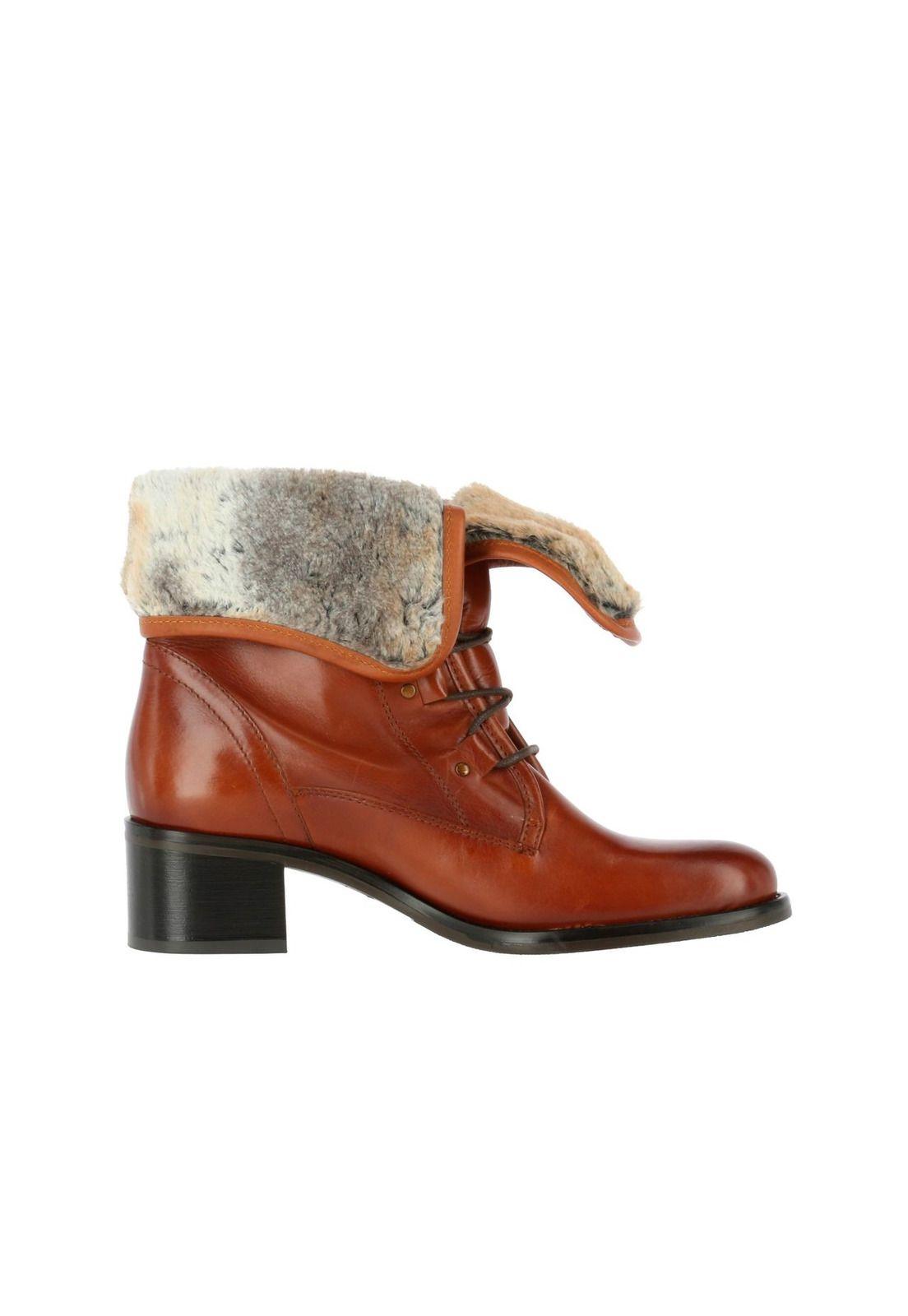 Botin Cuero Gema Tan-3