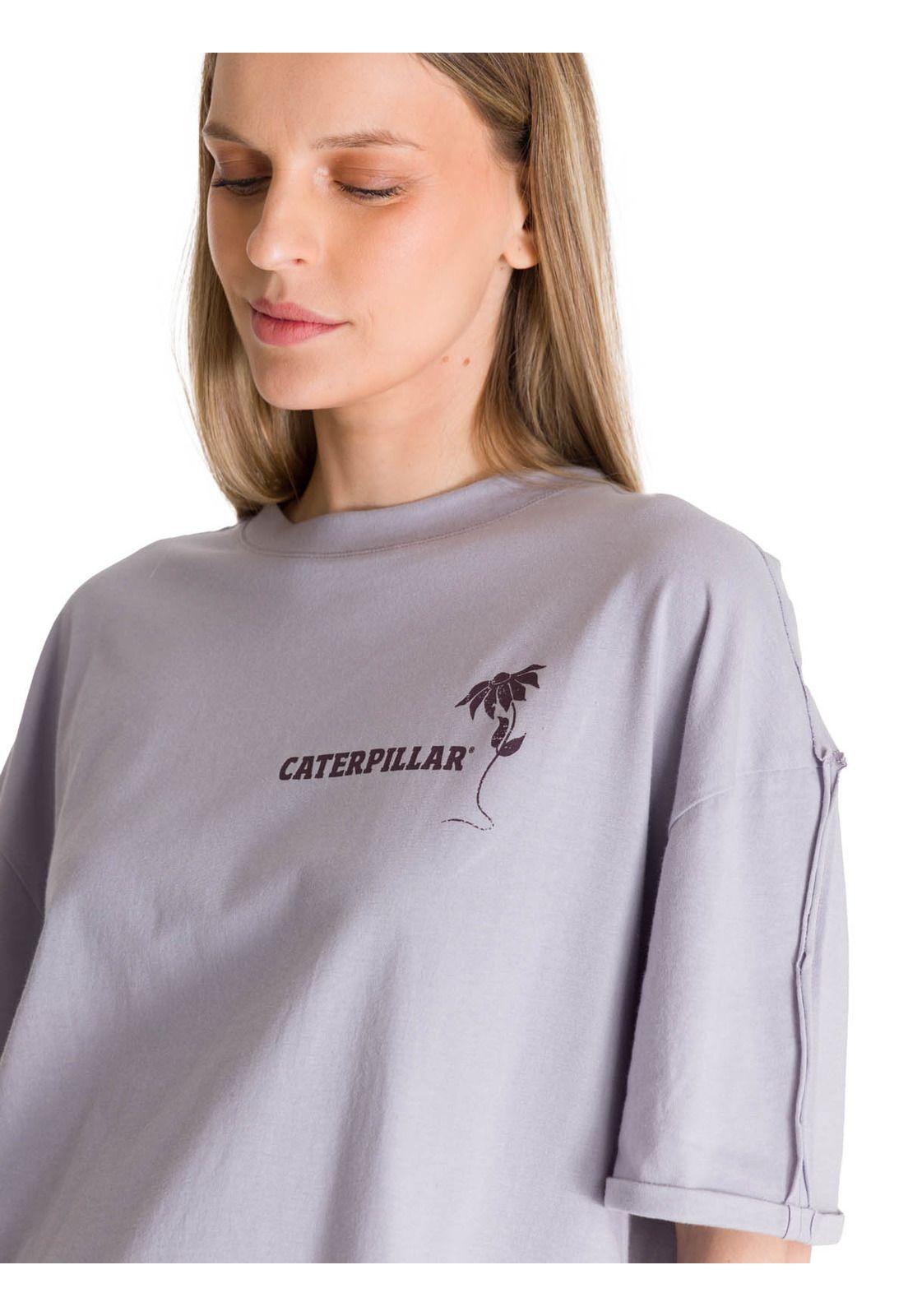Polera Manga Corta Oversize Mujer Diseño Lila-4