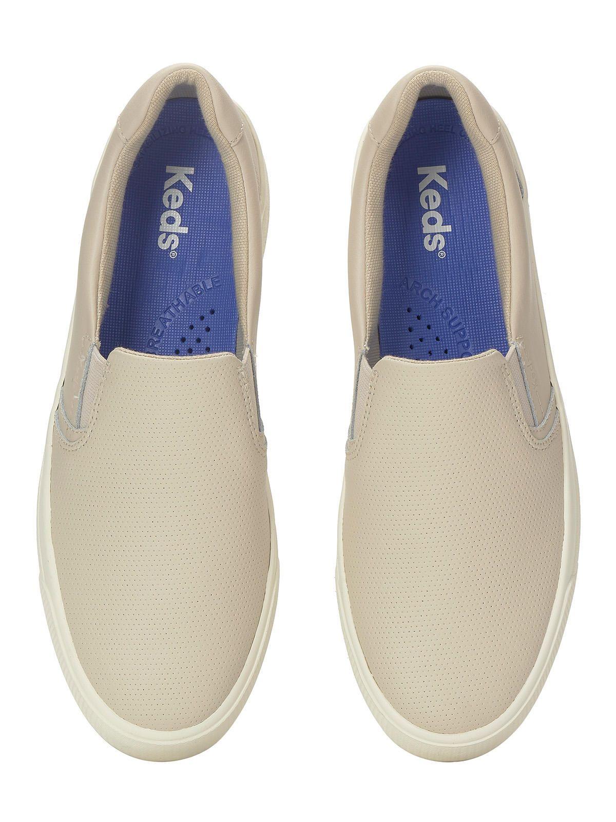 Zapatilla Cuero Mujer Pursuit Slip Crema-3