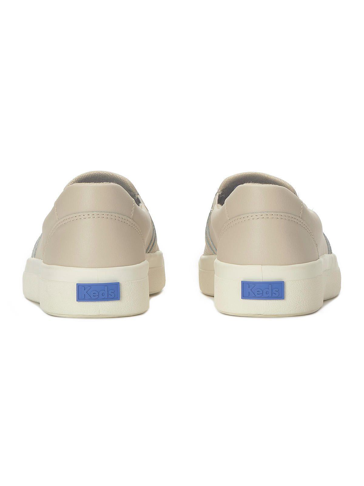 Zapatilla Cuero Mujer Pursuit Slip Crema-4