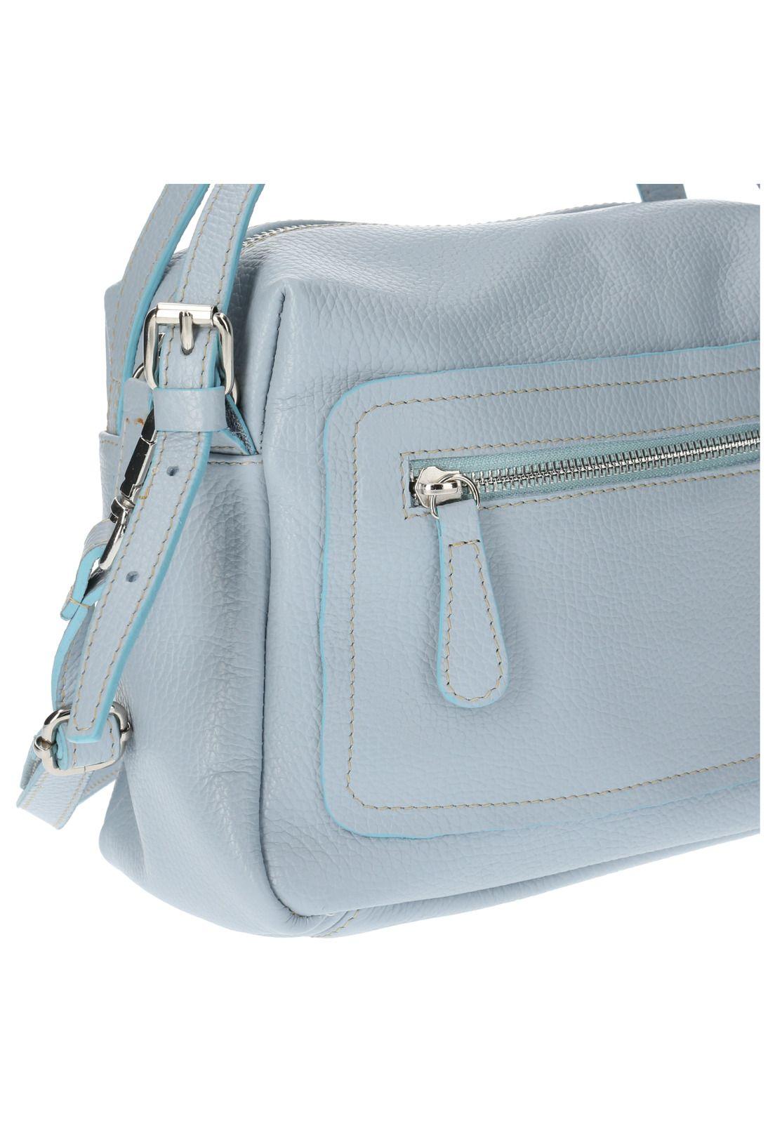 Cartera Bolzano Cross Celeste Mujer-3