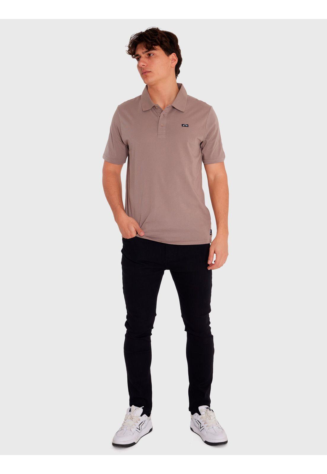 Polera Polo Manga Corta Hombre Classic Café-0