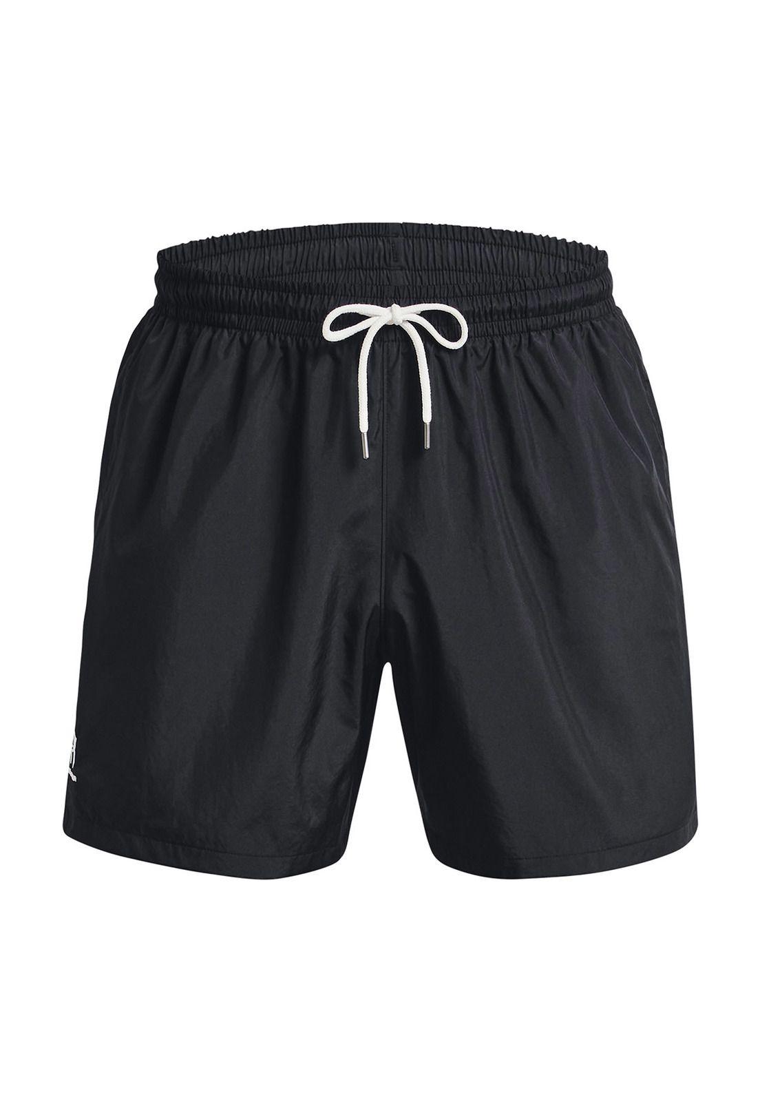 Short Ua Icon Volley Negro Para Hombre-0