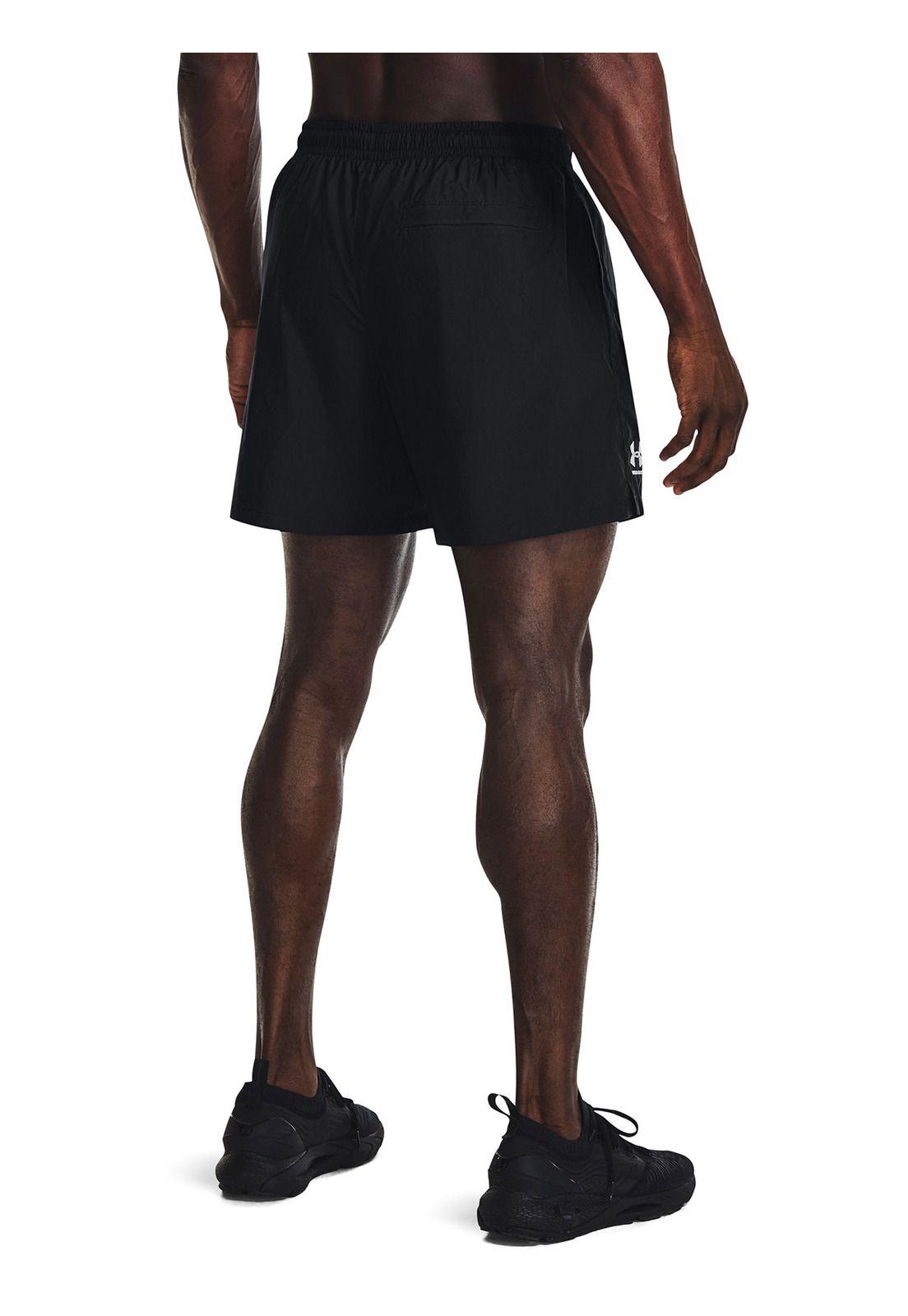 Short Ua Icon Volley Negro Para Hombre-4