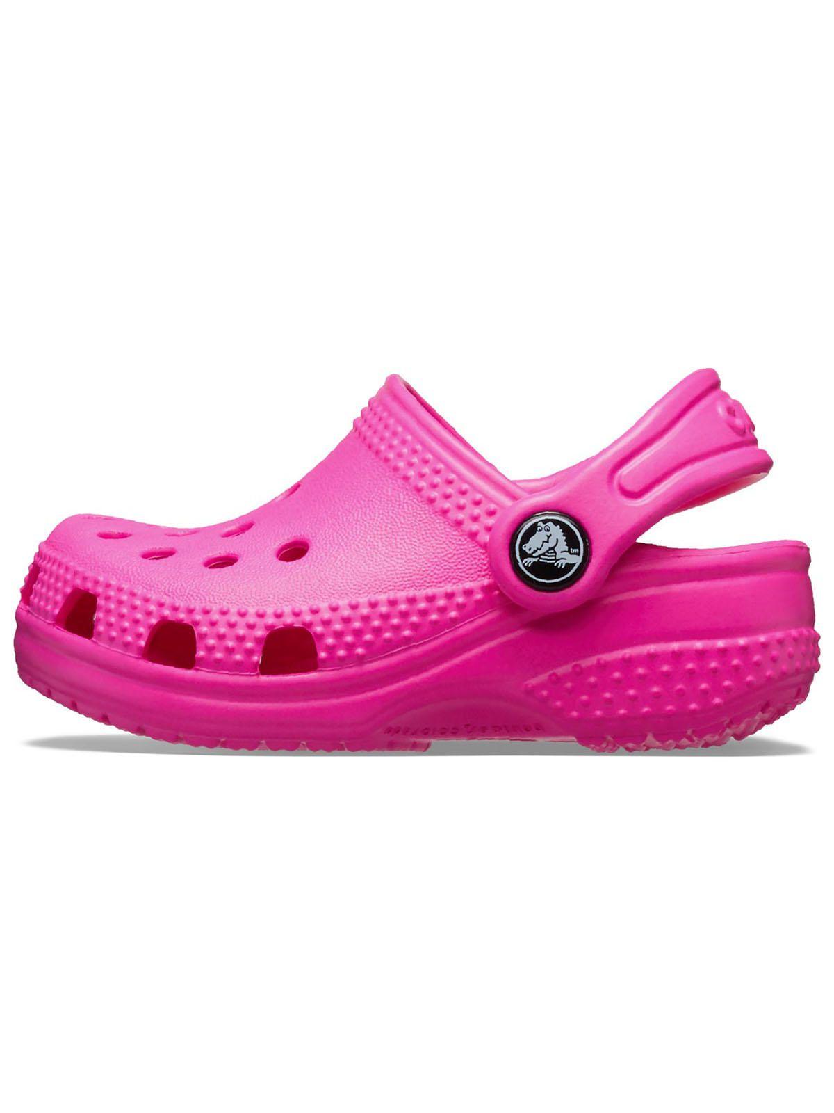 Zueco Crocs Niña Littles Fucsia-1