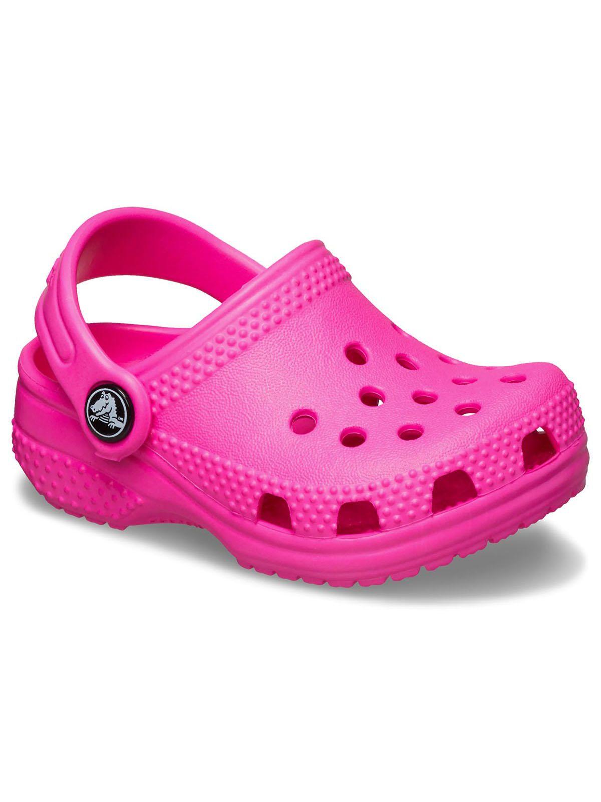 Zueco Crocs Niña Littles Fucsia-6