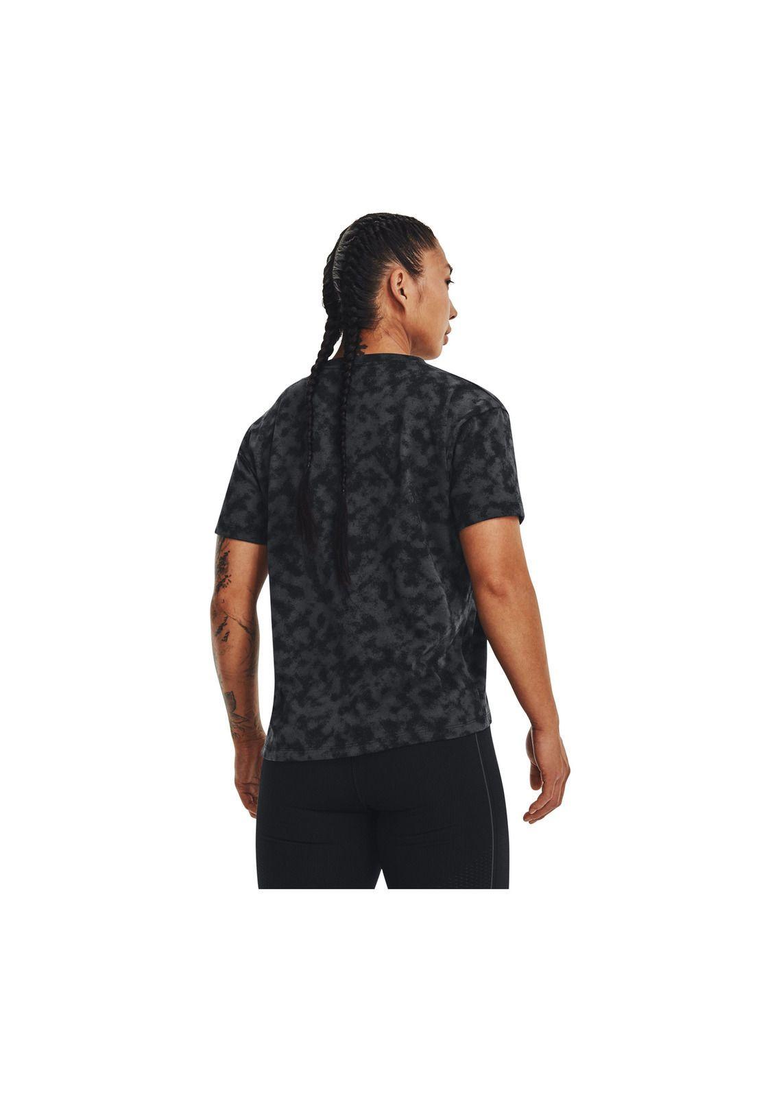 Polera M/C Train Sporstyle Logo Aop Hw Negro Mujer-1