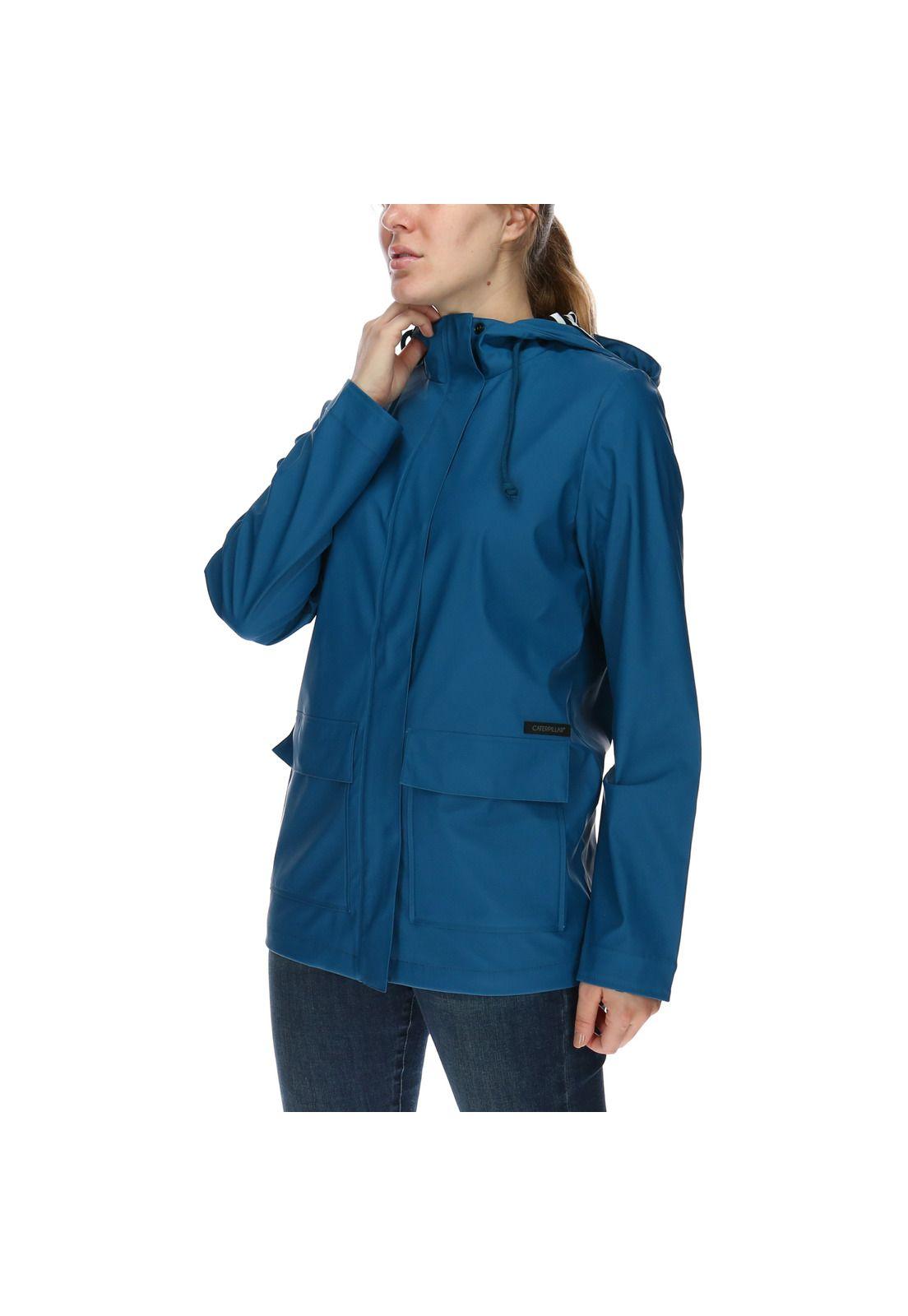 Chaqueta Mujer Aria Jacket Poliuretano Azul Petróleo-1