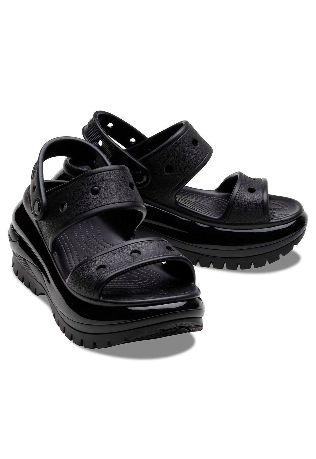 Sandalia Crocs Mujer Mega Crush Sandal Negro-3